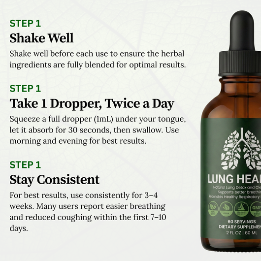 New Fast Absorbtion Mullein Lung Drops